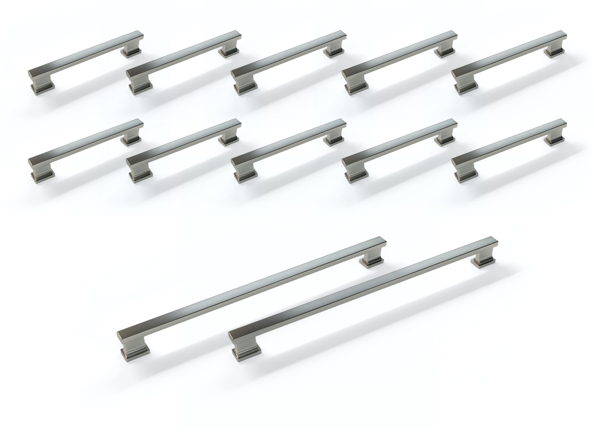 Contemporary Style Handle Pack (10 x Small Handle, 2 x Large Handle)