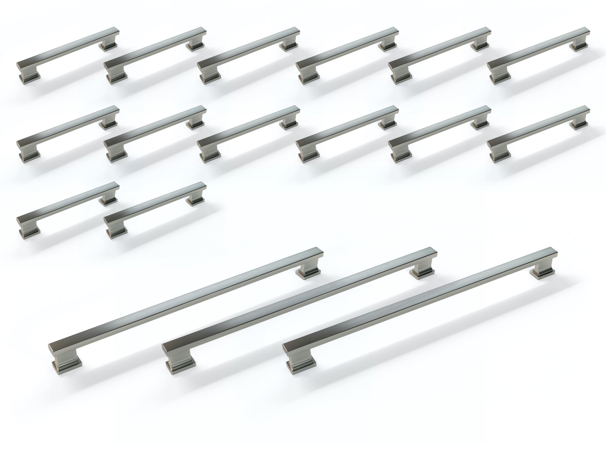 Contemporary Style Handle Pack (14 x Small Handle, 3 x Large Handle)