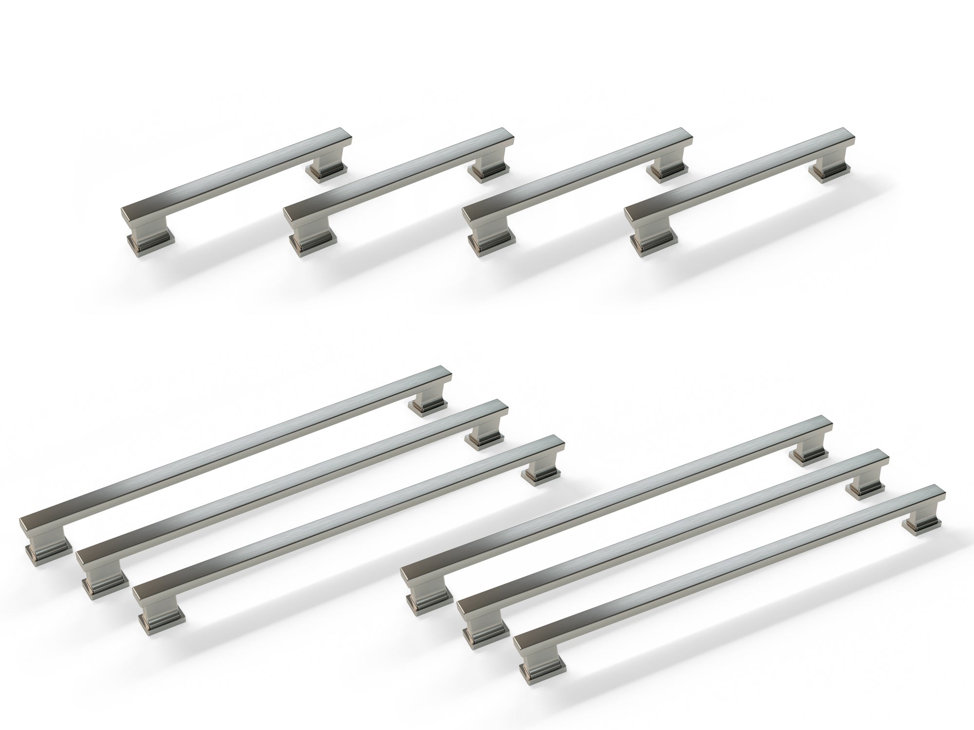 Contemporary Style Handle Pack (4 x Small Handle, 6 x Large Handle)