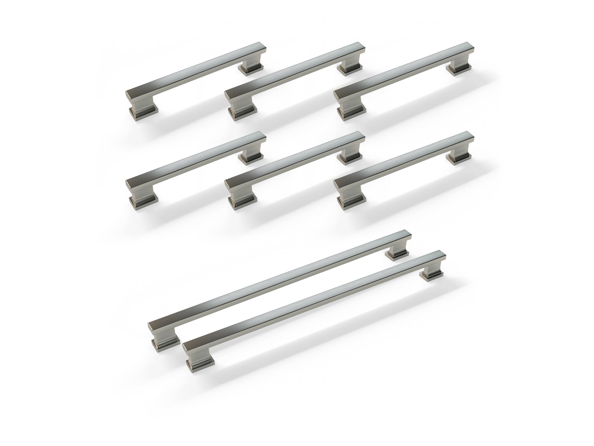 Contemporary Style Handle Pack (6 x Small Handle, 2 x Large Handle)