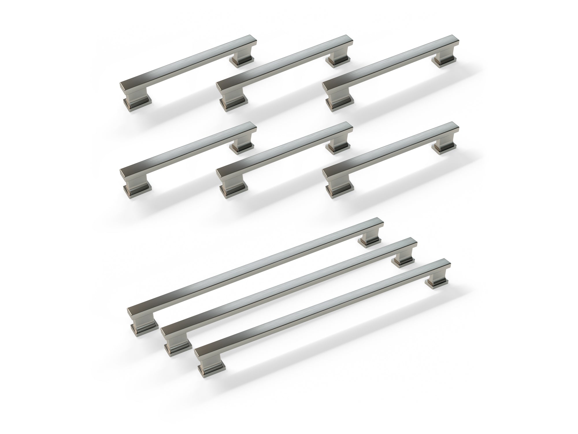 Contemporary Style Handle Pack (6 x Small Handle, 3 x Large Handle)