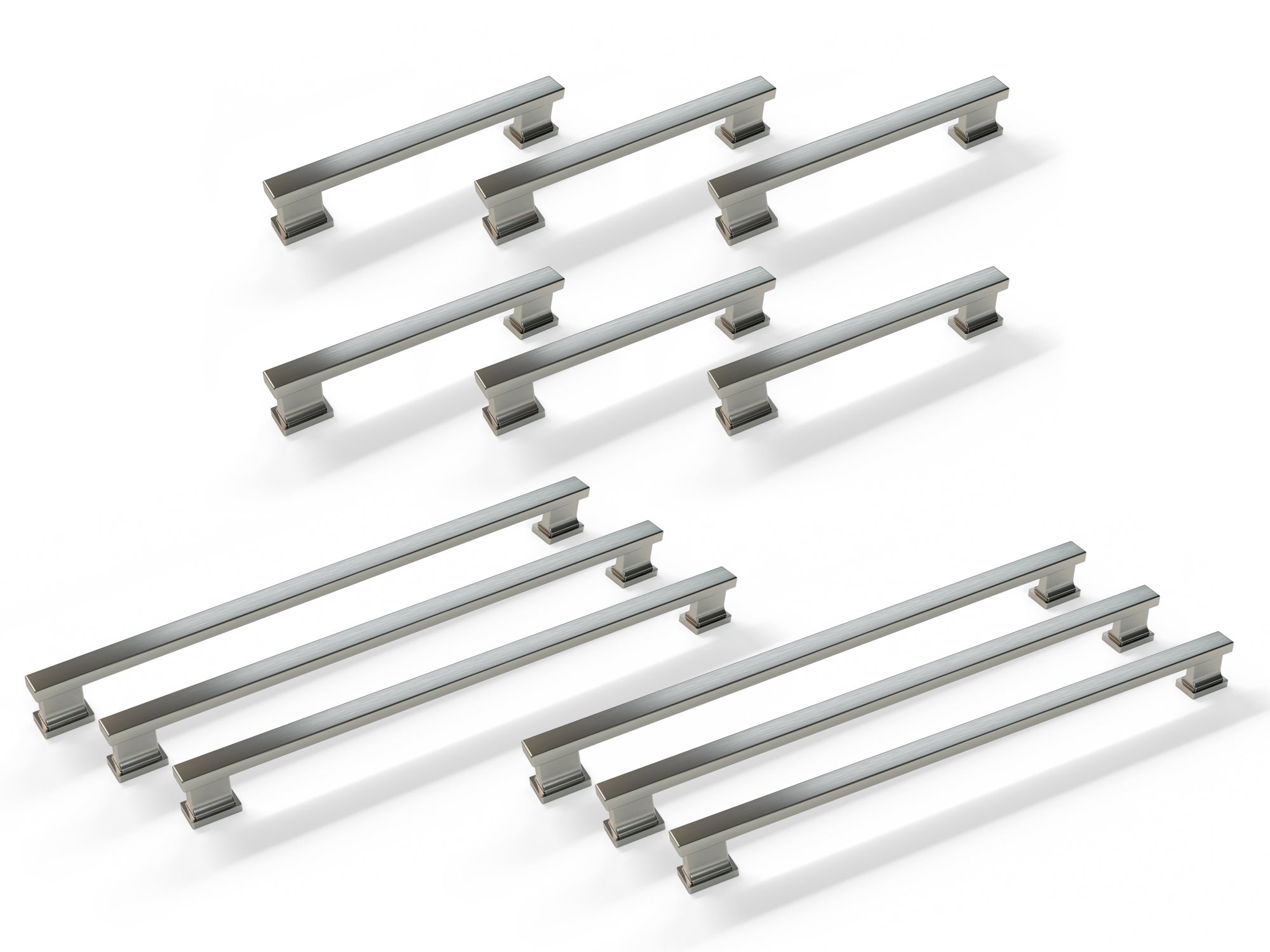 Contemporary Style Handle Pack (6 x Small Handle, 6 x Large Handle)
