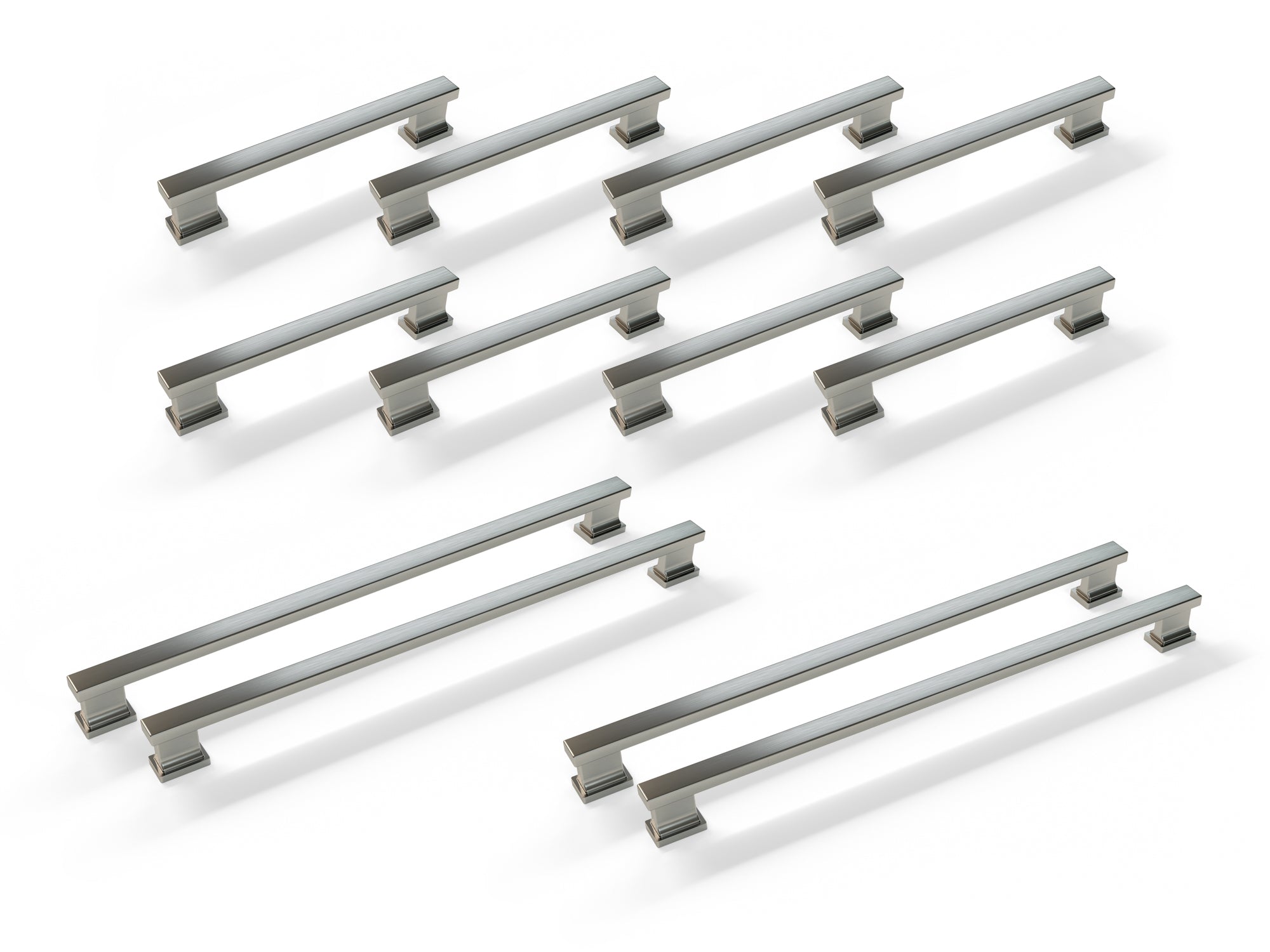Contemporary Style Handle Pack (8 x Small Handle, 4 x Large Handle)