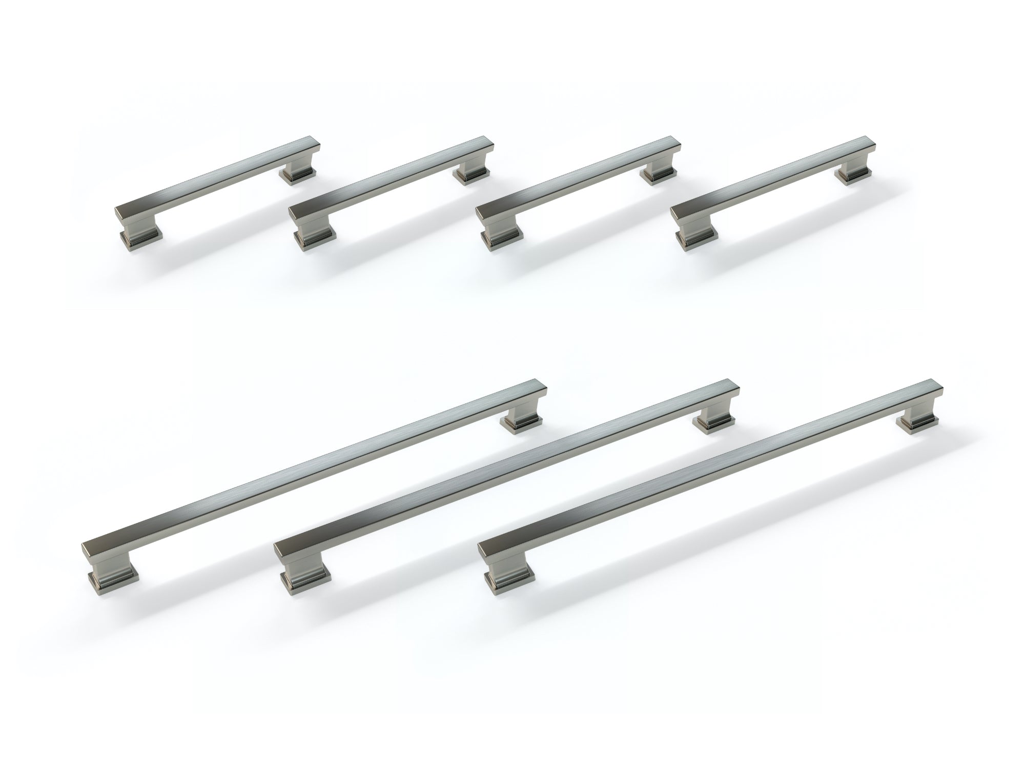 Contemporary Style Handle Pack (4 x Small Handle, 3 x Large Handle)