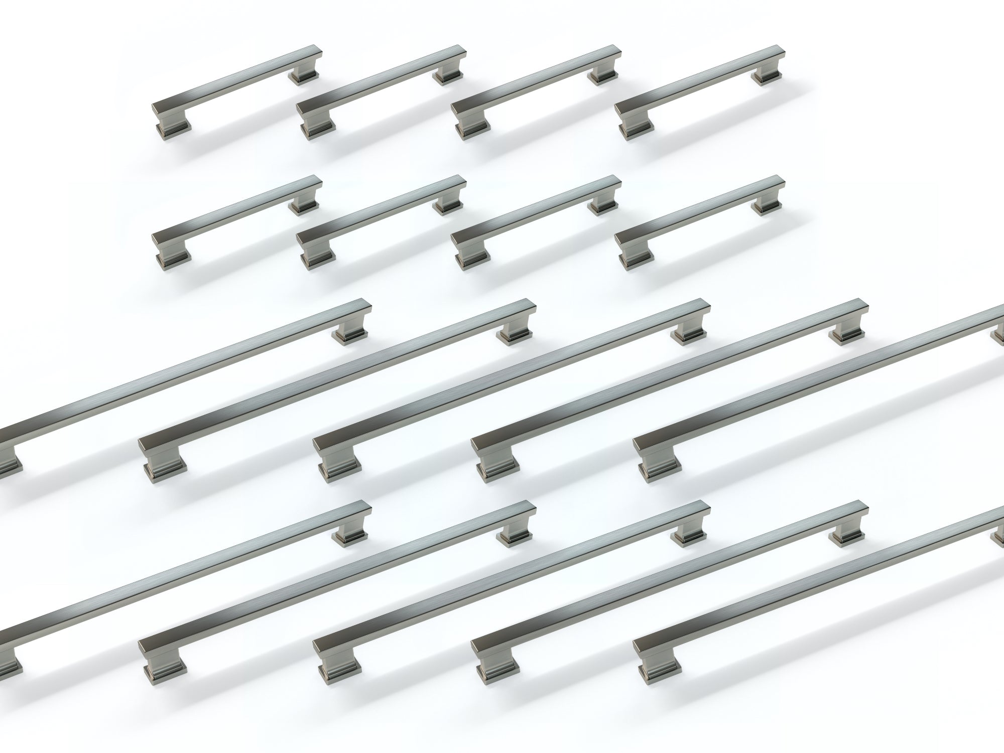 Contemporary Style Handle Pack (8 x Small Handle, 10 x Large Handle)