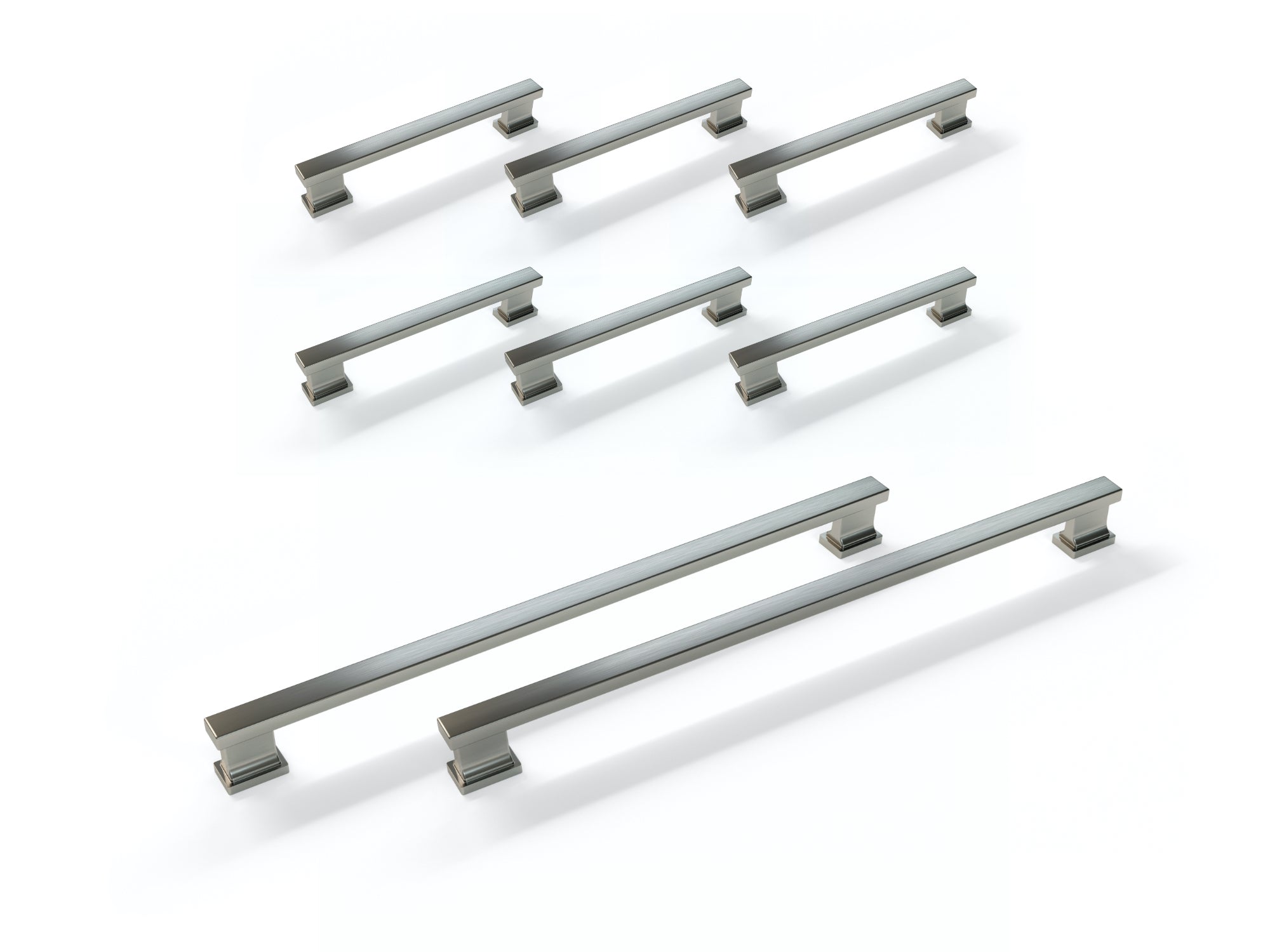Contemporary Style Handle Pack (6 x Small Handle, 2 x Large Handle)