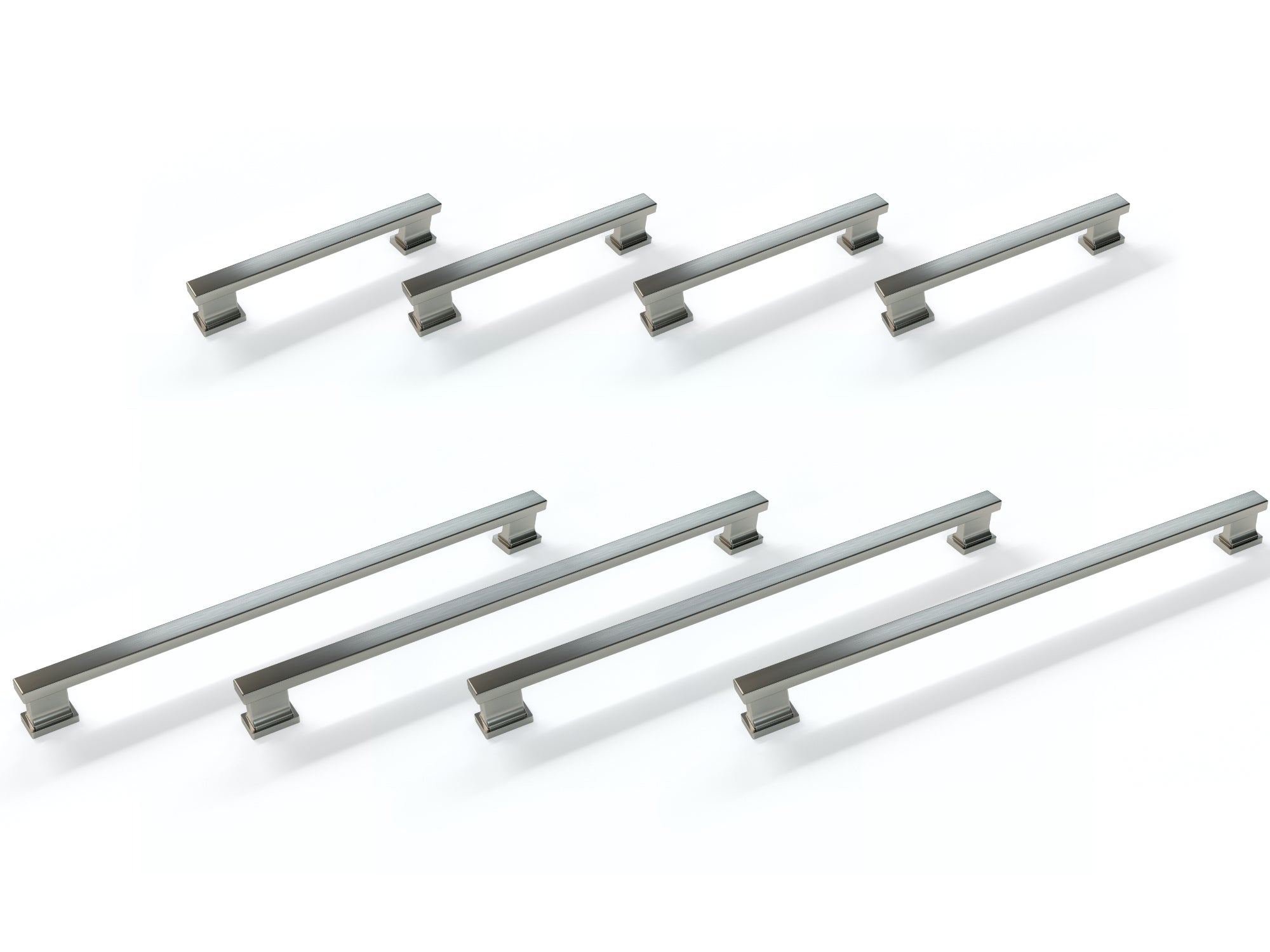 Contemporary Style Handle Pack (4 x Small Handle, 4 x Large Handle)
